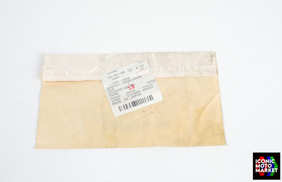 Kawasaki ZX-6, EX500, KLR650, VN1500 Vulcan - Gasket, Cam Tensioner. NOS (OEM) #11009-1858