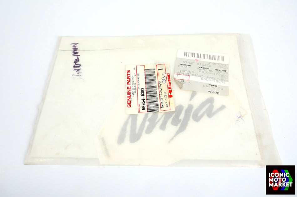 Kawasaki 650R Ninja (2009-2011) Ninja Decal, Upper Cowling. NOS (OEM) #56054-0308