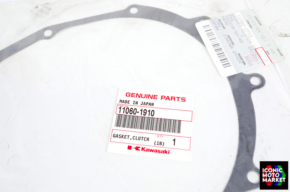 Kawasaki ZX-12R (2000-2006) Gasket, Clutch Cover. NOS (OEM) #11060-1910
