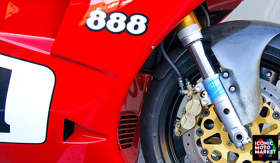Ducati 888 SP (1992) "888" Decal. NOS (OEM) #43810261A