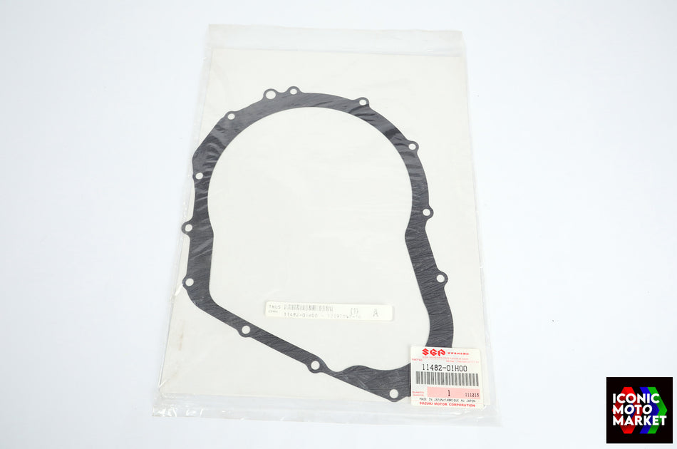 Suzuki GSX-R600/750 (2006-2017) Gasket, Clutch Cover. NOS (OEM) #11482-01H00