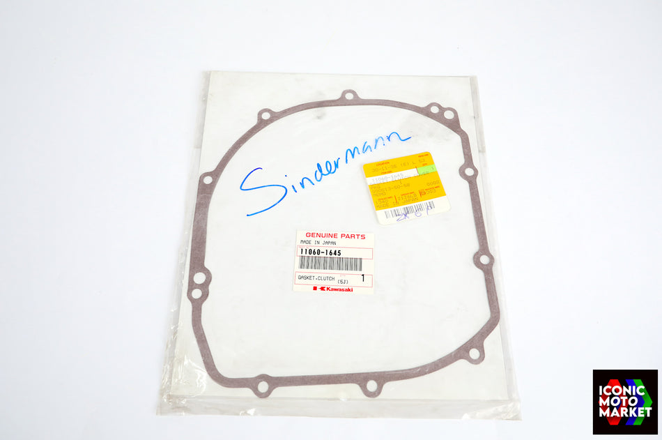 Kawasaki ZX-6 Ninja (1993-1994) Gasket, Clutch Cover. NOS (OEM) #11060-1645
