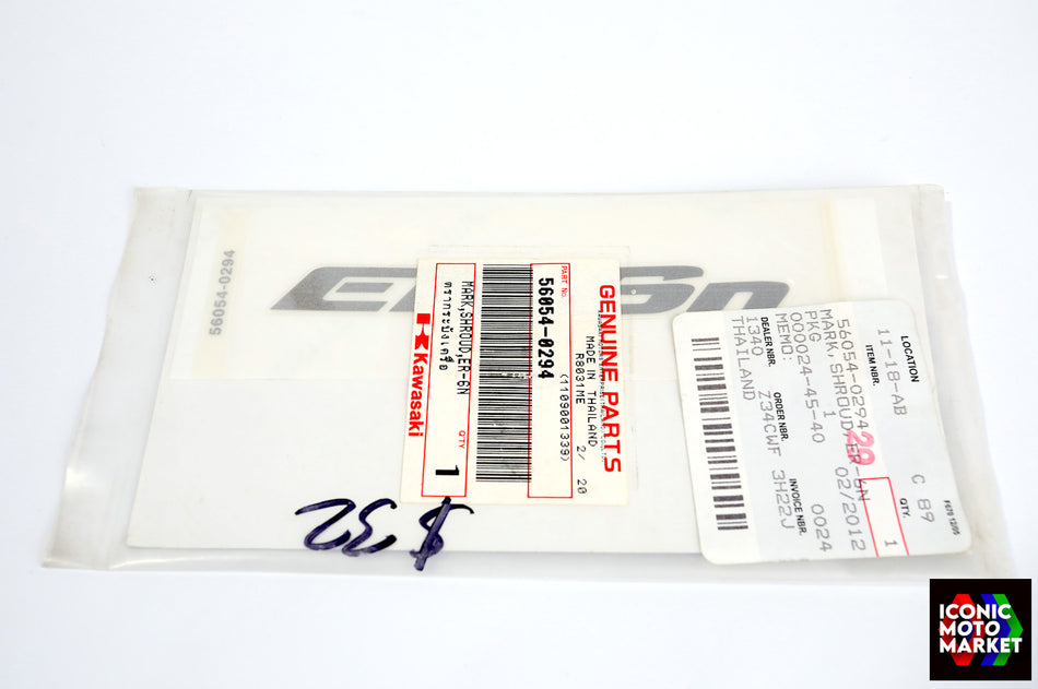 Kawasaki ER-6N (2009) Decal, Front Fairing. NOS (OEM) #56054-0294
