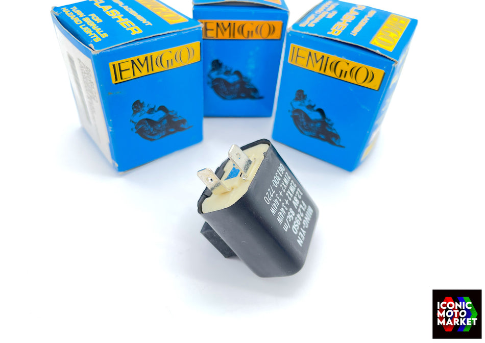 Suzuki GS550, 650, 750, 850, DR200SE - EMGO 12V Flasher Relay. New. #66-86752