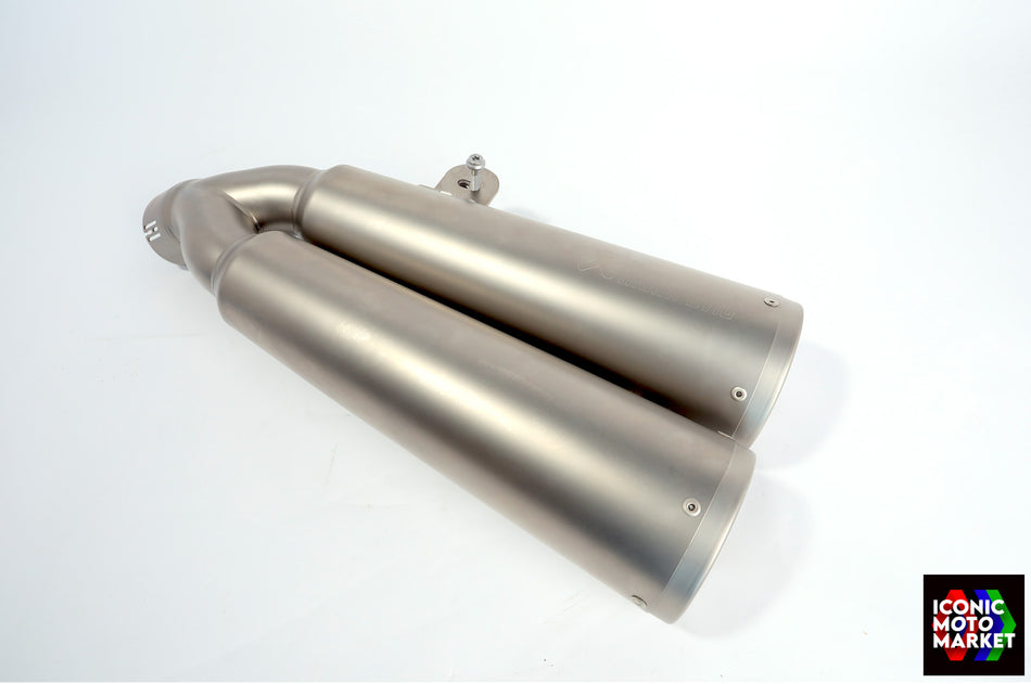 BMW R NineT (2021-2024) Akrapovic, Titanium Exhaust Silencers. (OEM) #1851944308701