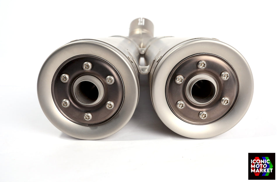 BMW R NineT (2021-2024) Akrapovic, Titanium Exhaust Silencers. (OEM) #1851944308701