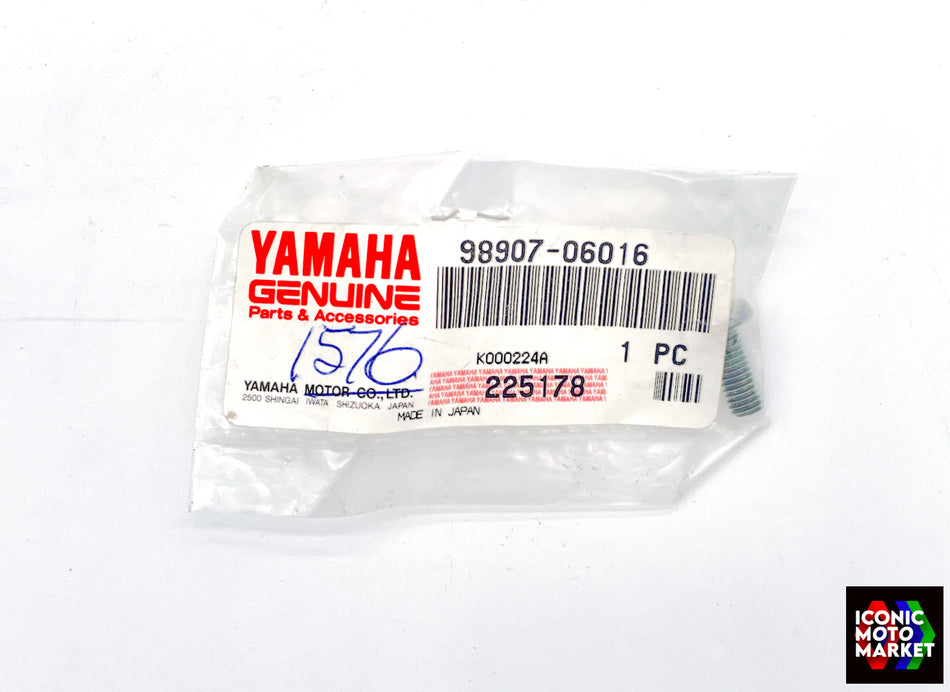 Yamaha YZF-R1, TDR125, XJR1300 - Screw, Binding. NOS (OEM) #98907-06016