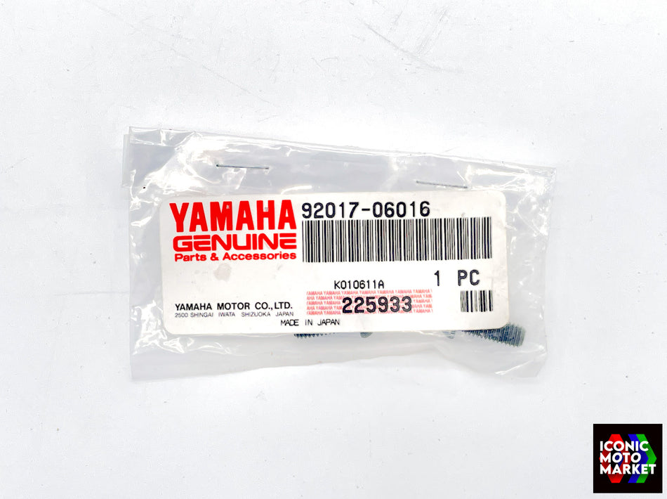 Yamaha YZF-R1, FZ6, DT125 - Bolt, Button Head. NOS (OEM) #92017-06016