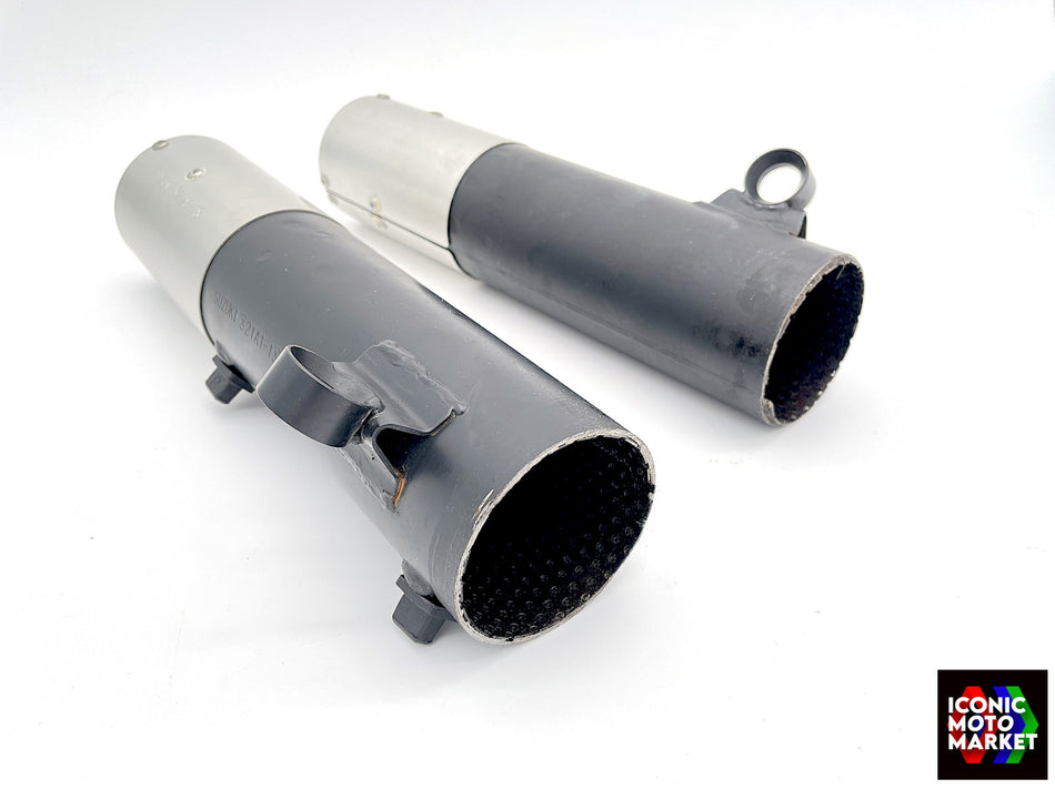 Suzuki RG500 (1985-1987) Exhaust Mufflers/Silencer Set RH/LH. (OEM) #21A1-1