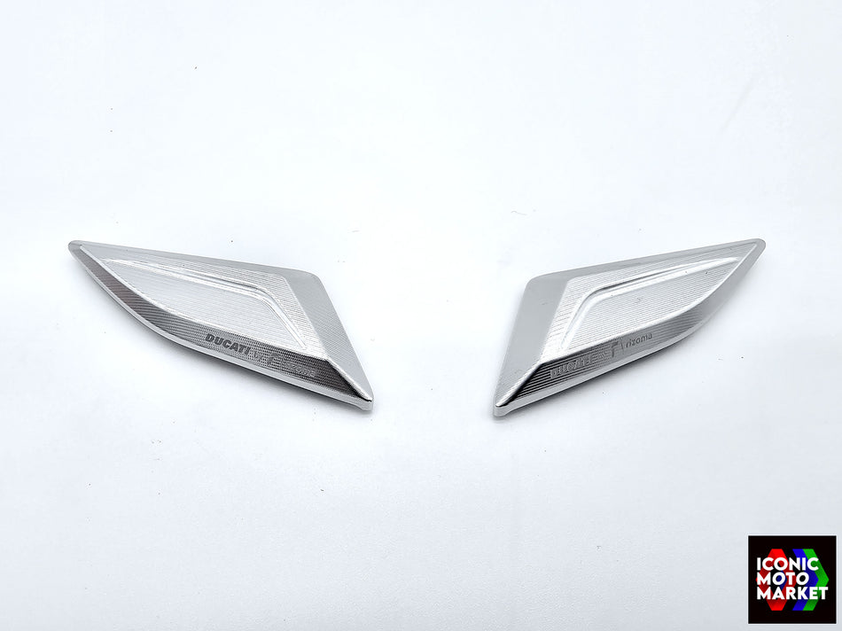Ducati Panigale V4/V4SP/V4SP2, Panigale V2 - Rizoma Mirror Blanks, Block-off Plates. New. (OEM) #97381151AA