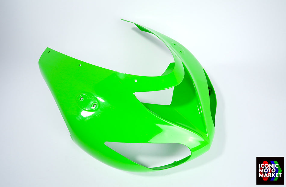Kawasaki ZX-10R (2006-2007) Front Upper Cowl, Green. (OEM) #55028-0065
