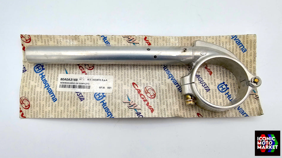 MV Agusta F41000 Tamburini, F41000 AGO (2004-2005) Handlebar, Right-Side. NOS (OEM) #80A0A3168