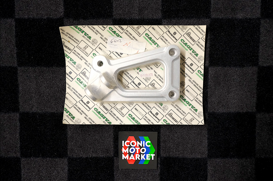 Ducati 900SS, 750SS, 600SS (1991-1997) Rearset Bracket, Left-Side. NOS (OEM) #82410111A