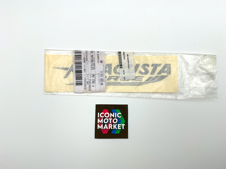 MV Agusta Brutale 1090RR, 1078RR, 989R, 910R - Decal 'MV Corse' Logo, for Fuel Tank. New. #80A098832