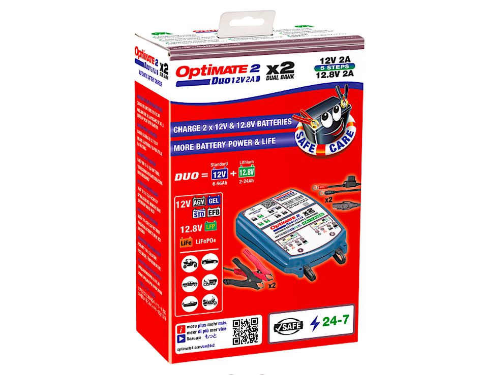 OptiMate™ 2 Duo Bronze Series Battery Charger/Maintainer - 2-Bank. #3807-0573
