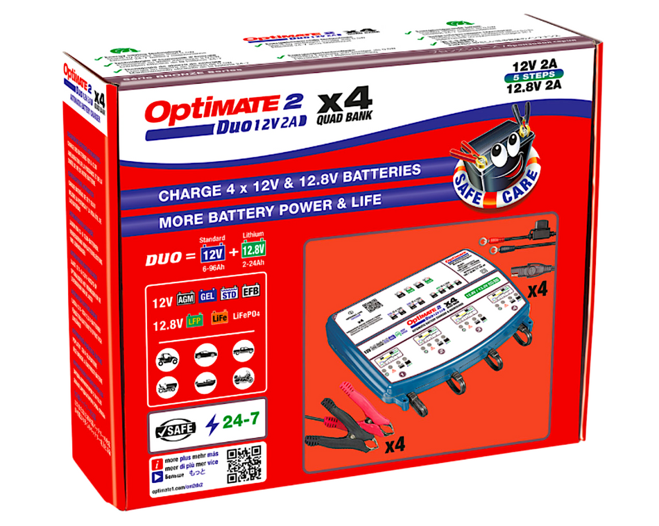 OptiMate™ 2 Duo Bronze Series Battery Charger/Maintainer - 4-Bank. #3807-0574