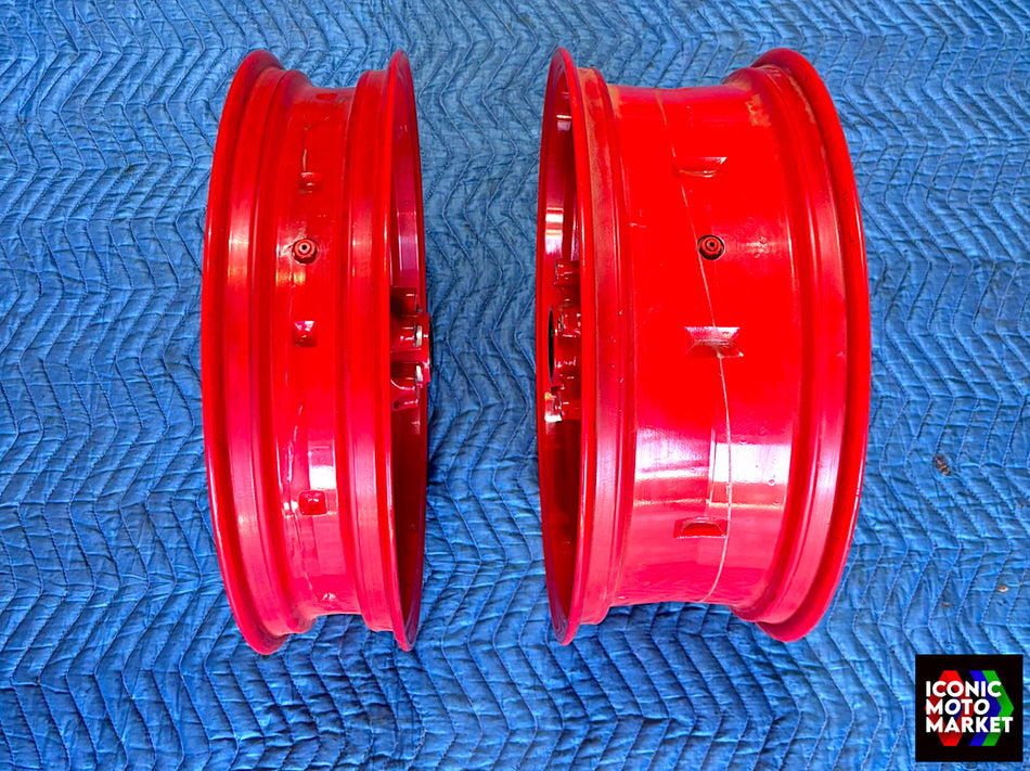 Aprilia RSV 1000R (2004-2008) Forged Aluminum Wheels. Red. (OEM) #APR_RSV-FAW2