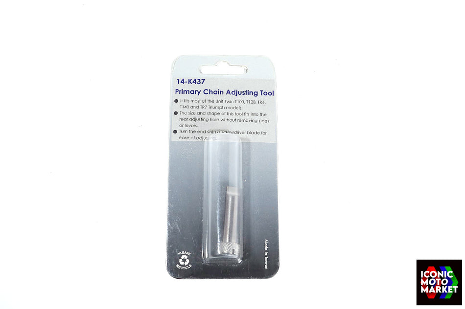 Triumph T100, T120, T140, TR6, TR7 Tiger - Primary Chain Adj. Tool. New. #14-K437