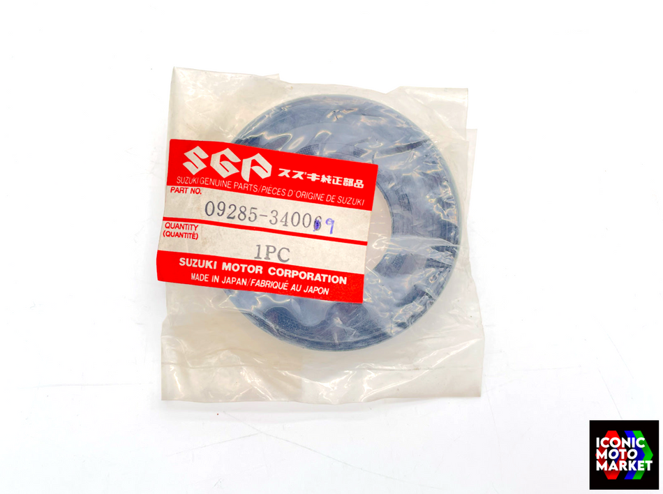Suzuki RG500, GSX-R1100, RG250, GSX-R400 - Dust Seal, Steering Stem. NOS (OEM) #09285-34006