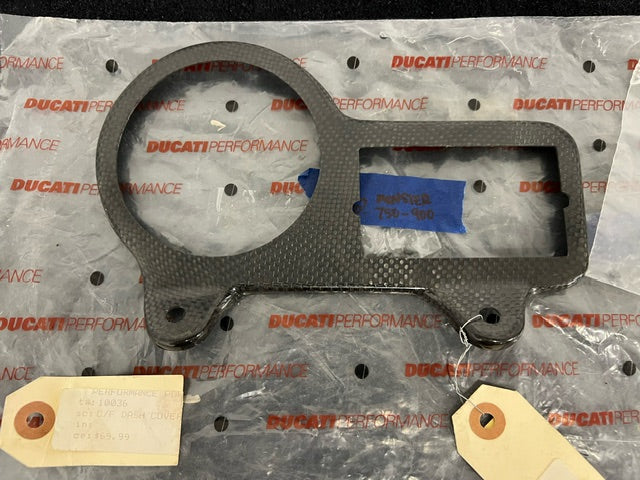 Ducati Monster 900/750 (1993-1995). Ducati Performance Carbon Fiber Gauge Cover (OEM)