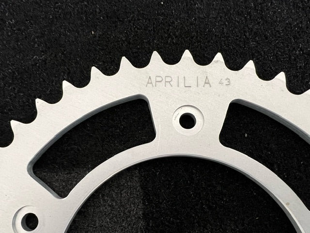 Aprilia RS250 43 tooth rear drive sprocket OEM